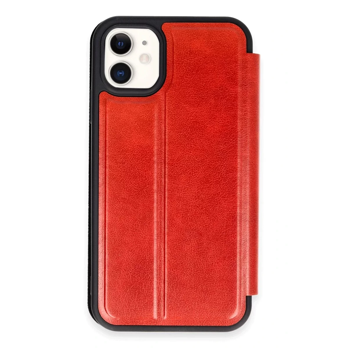 Newface Apple iPhone 11 Kılıf Flip Cover - Kırmızı
