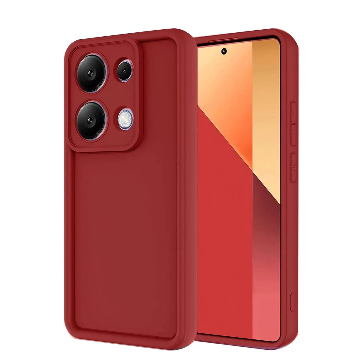 Newface Xiaomi Redmi Note 13 Pro 4G Kılıf Viera Silikon - Kırmızı