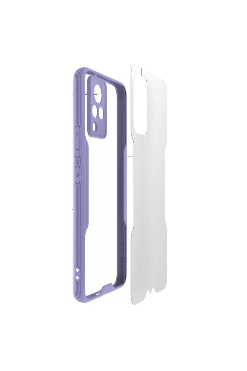 Newface Vivo V21 Kılıf Platin Silikon - Siyah