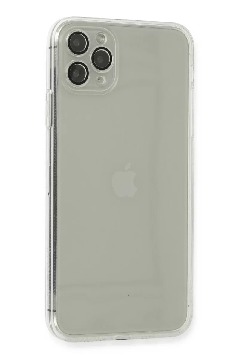 Newface Apple iPhone 11 Pro Max Kılıf Fly Lens Silikon - Şeffaf