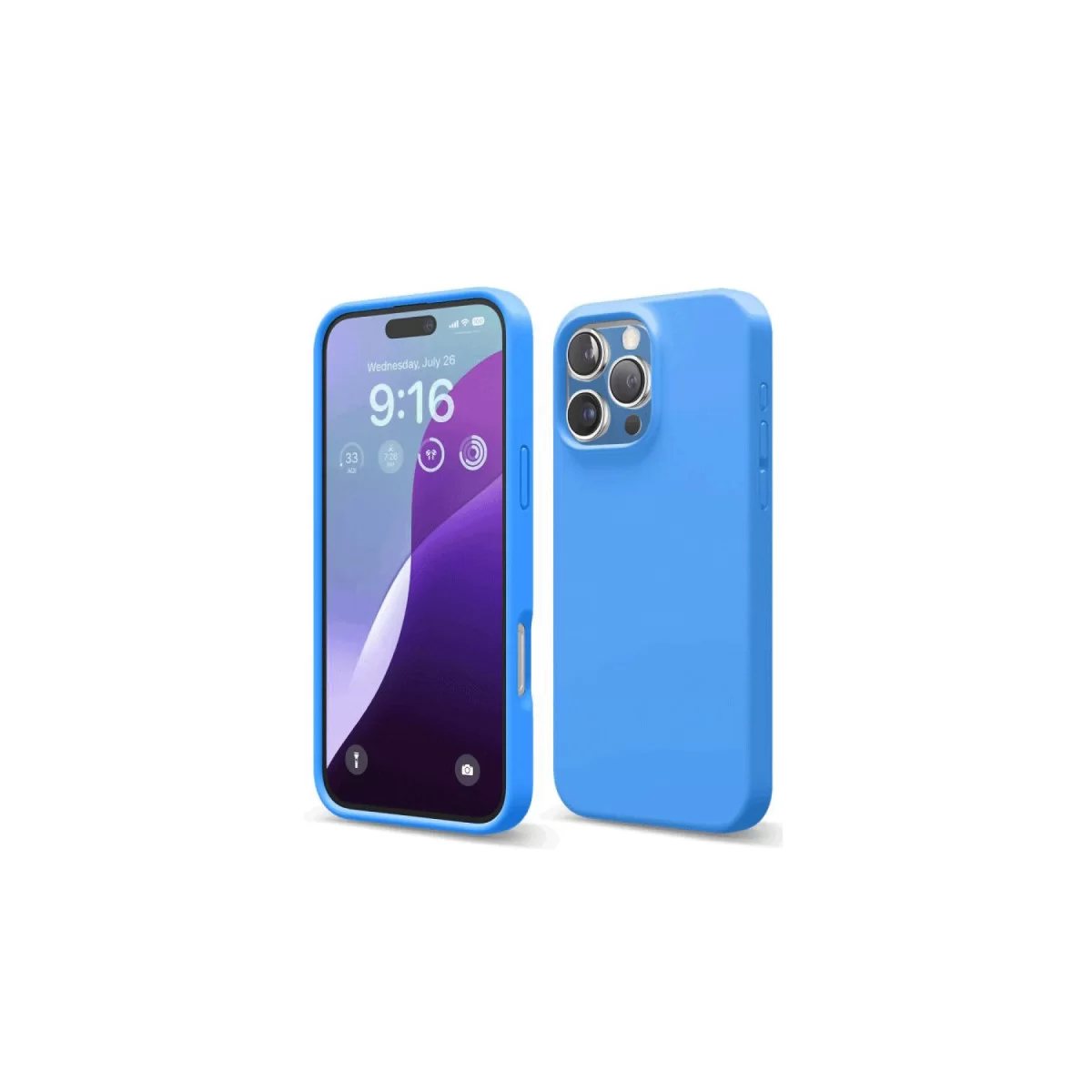 Newface Apple iPhone 16 Pro Max Kılıf First Silikon - Mavi