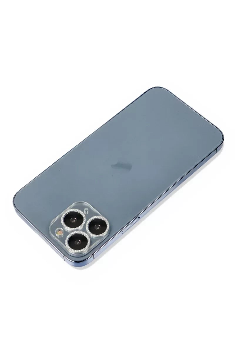 Newface Apple iPhone 11 Pro Shine Kamera Lens Koruma Cam - Gümüş