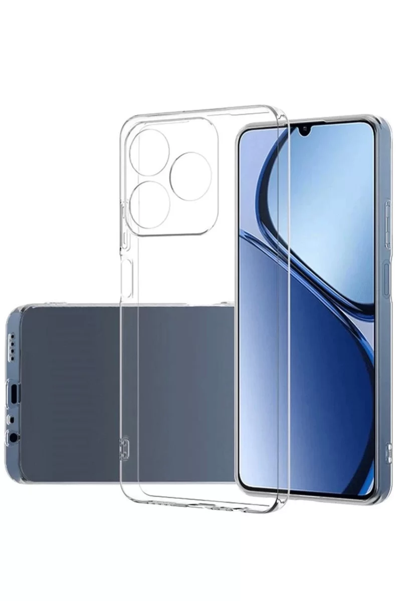 Newface Realme C61 Kılıf Lüx Şeffaf Silikon