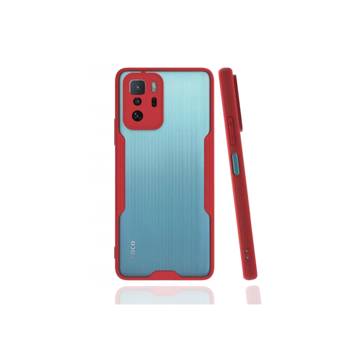 Newface Xiaomi Poco X3 GT Kılıf Platin Silikon - Kırmızı