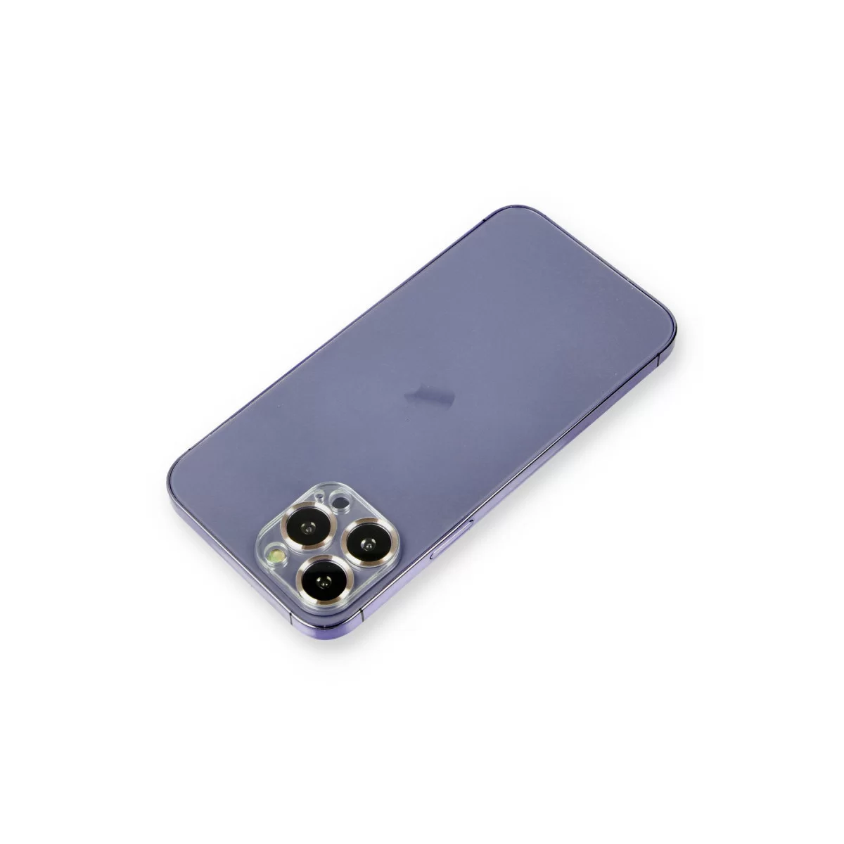Newface Apple iPhone 12 Pro Metal Kamera Lens Koruma Cam - Gold