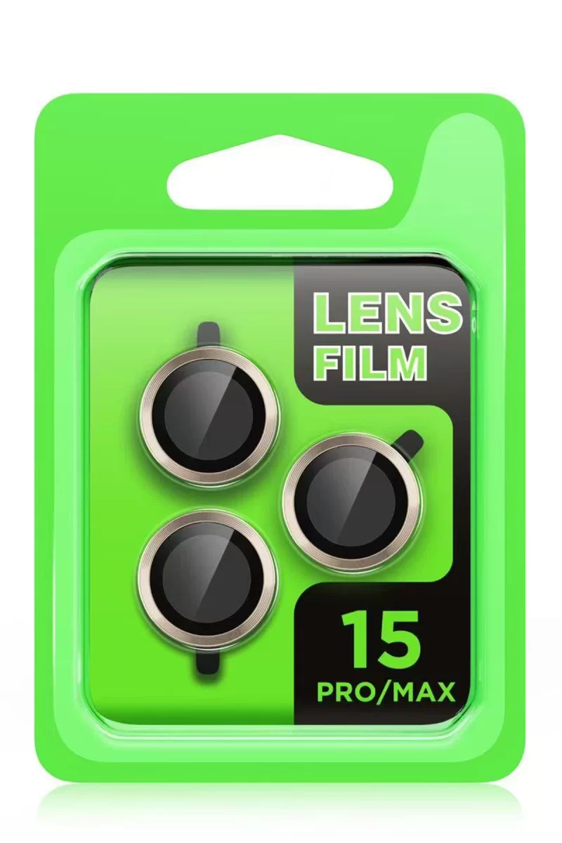 Newface Apple iPhone 15 Pro Max Raze Metal Kamera Lens - Lacivert