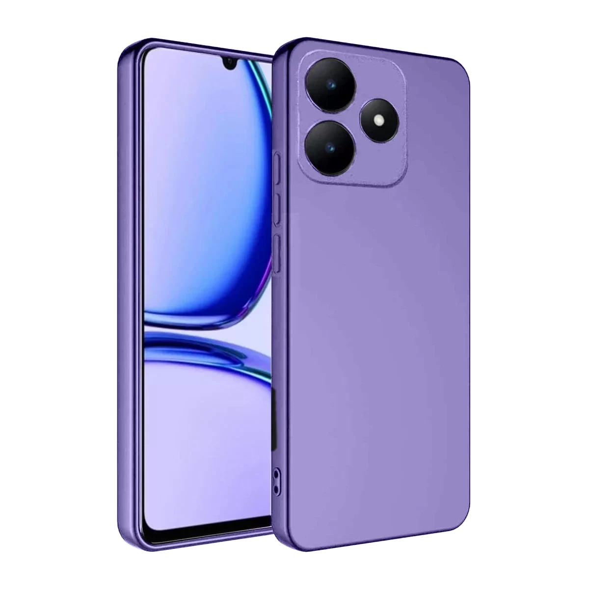Newface Realme C61 Kılıf First Silikon - Lila