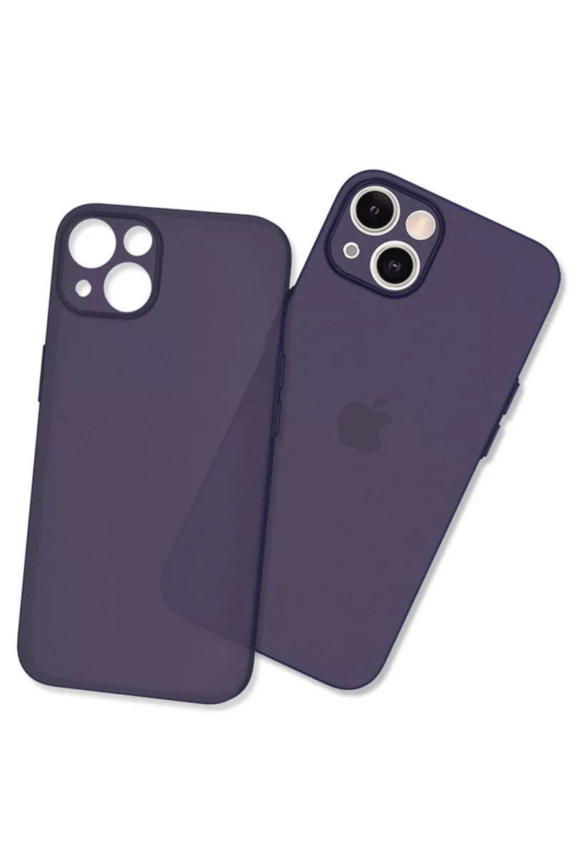 Newface Apple iPhone 13 Mini Kılıf Puma Silikon - Koyu Mor