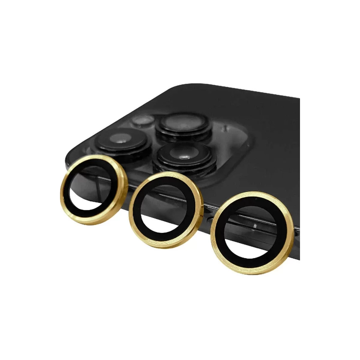 Newface Apple iPhone 14 Pro Raze Metal Kamera Lens - Gold