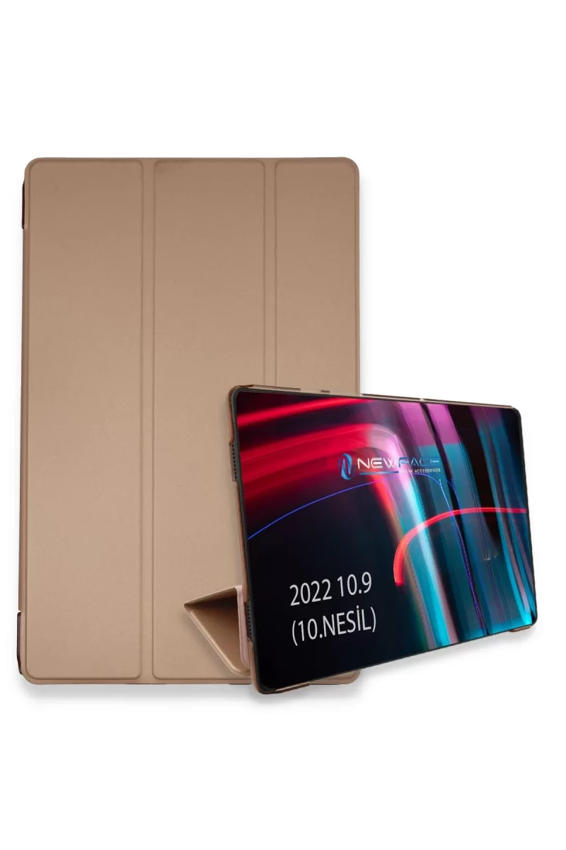 Newface Apple iPad 2022 10.9 (10.nesil) Kılıf Tablet Smart Kılıf - Rose Gold