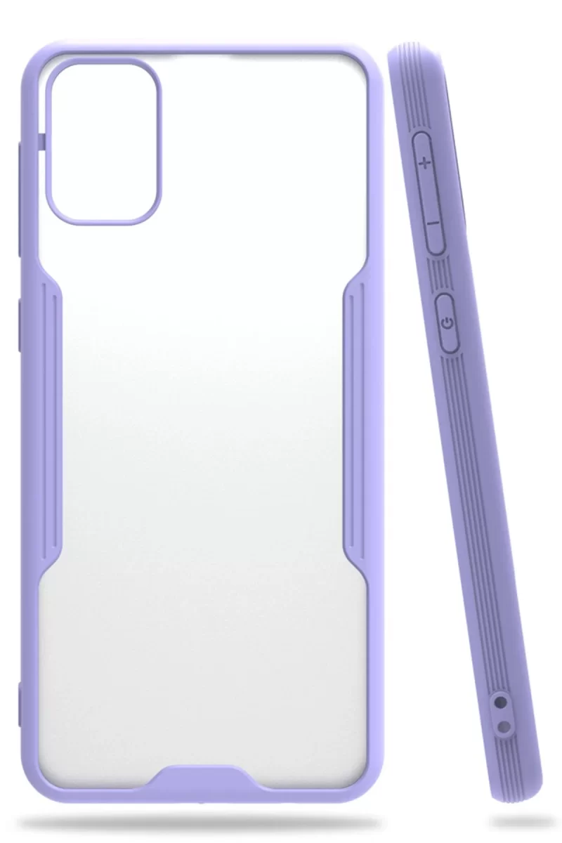 Newface Samsung Galaxy M31 Kılıf Platin Silikon - Lila