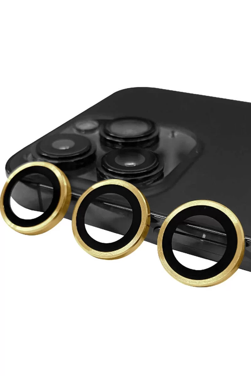 Newface Apple iPhone 14 Pro Max Raze Metal Kamera Lens - Gold
