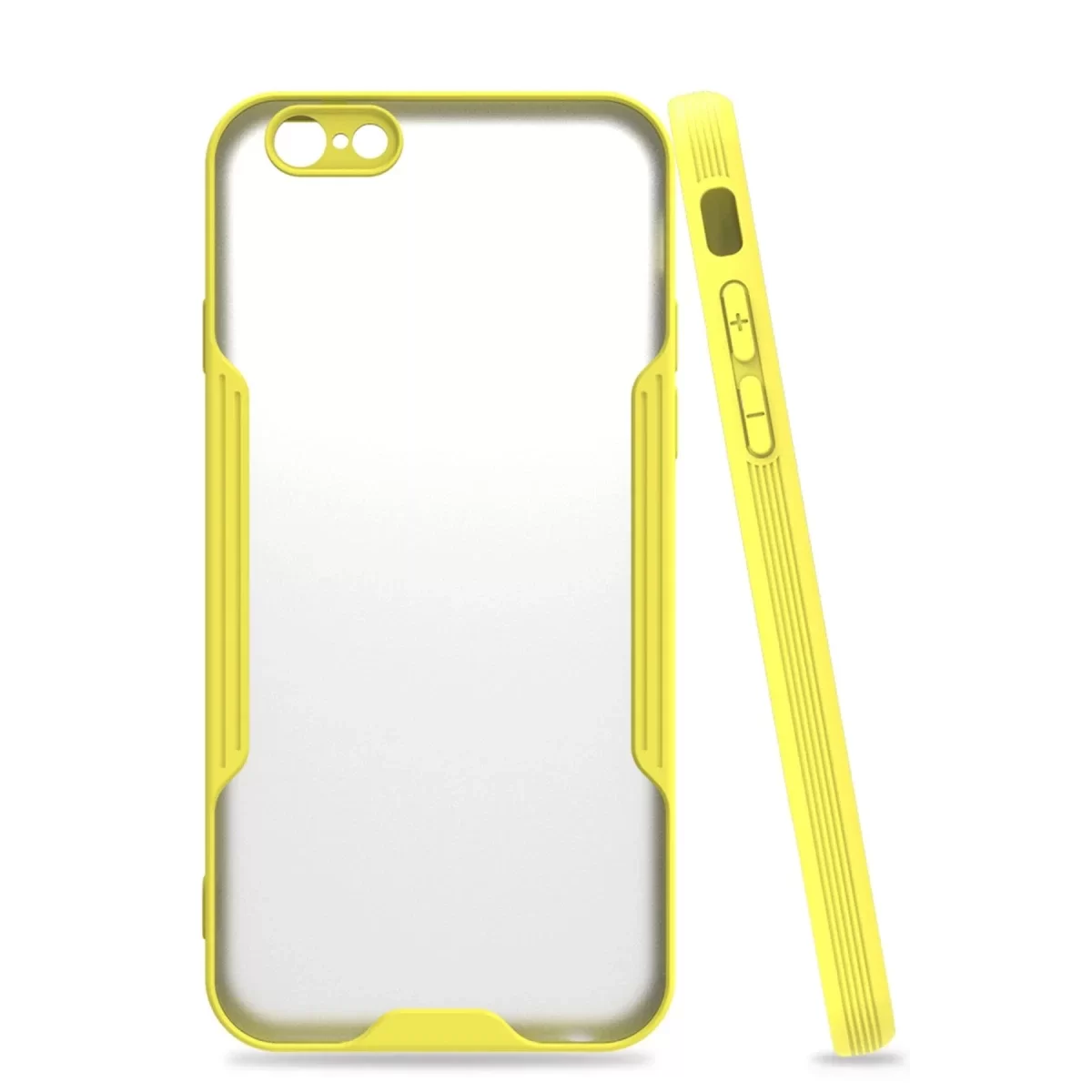 Newface Apple iPhone 6 Kılıf Platin Silikon - Sarı