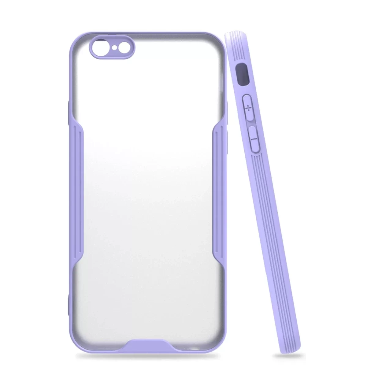 Newface Apple iPhone 6 Kılıf Platin Silikon - Lila