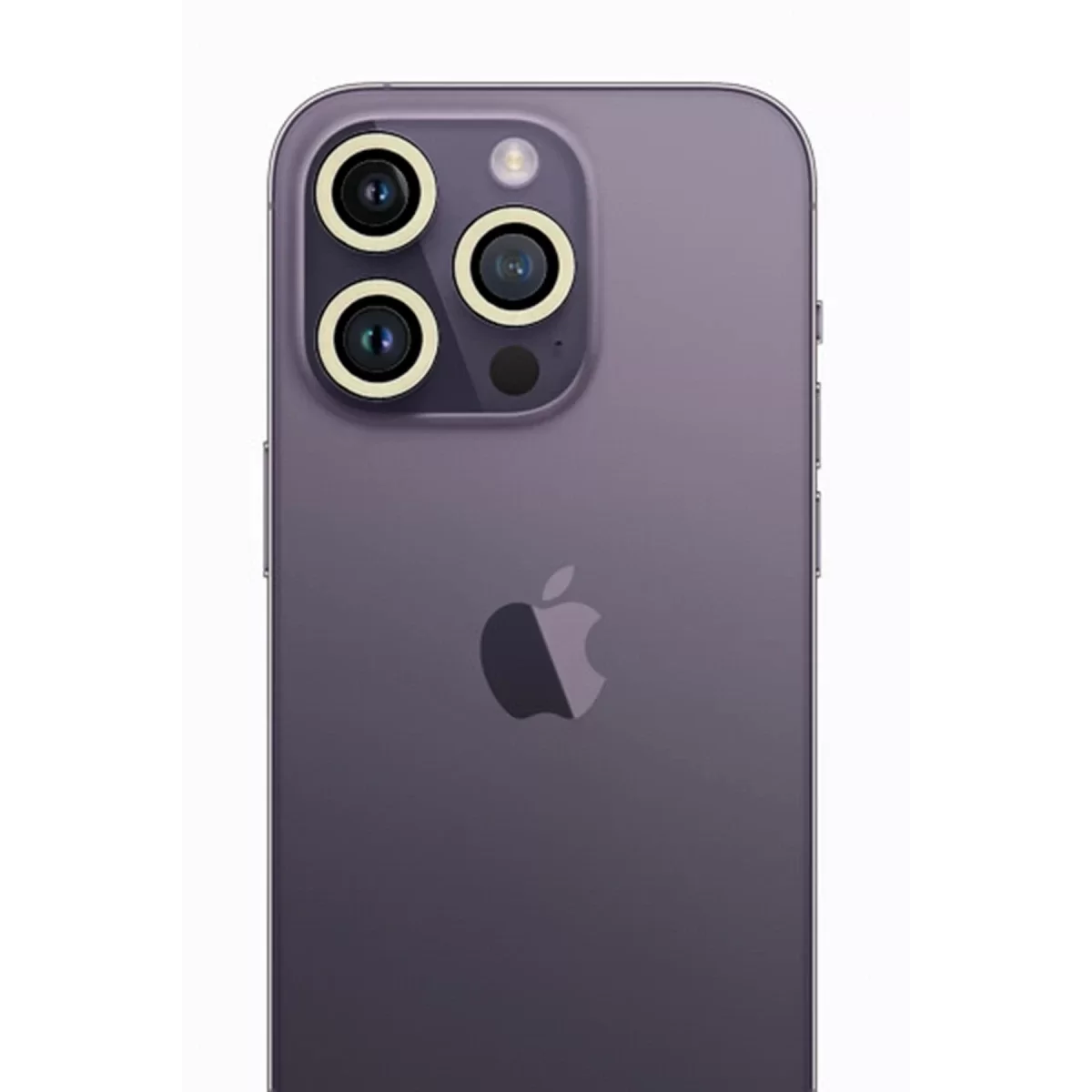 Newface Apple iPhone 12 Pro Neon Fosforlu Kamera Lens - Beyaz