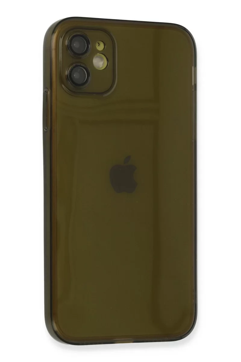 Newface Apple iPhone 12 Kılıf Fly Lens Silikon - Siyah