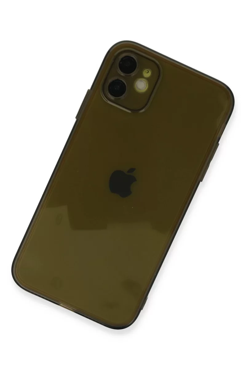 Newface Apple iPhone 12 Kılıf Fly Lens Silikon - Siyah