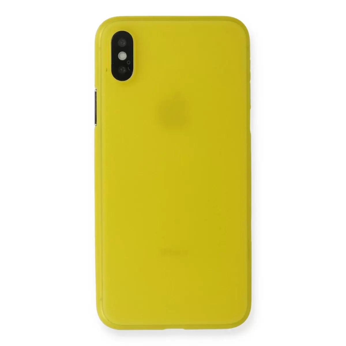 Newface Apple iPhone XS Max Kılıf PP Ultra İnce Kapak - Sarı