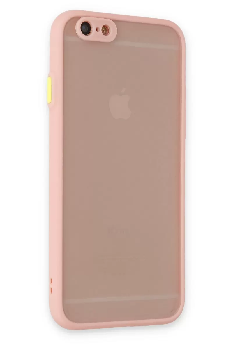 Newface Apple iPhone 6 Kılıf Montreal Silikon Kapak - Pembe