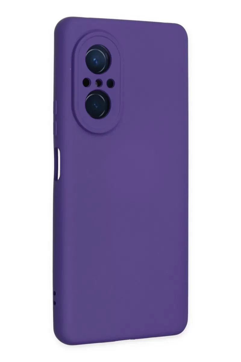 Newface Huawei Nova 9 SE Kılıf Nano içi Kadife Silikon - Mor