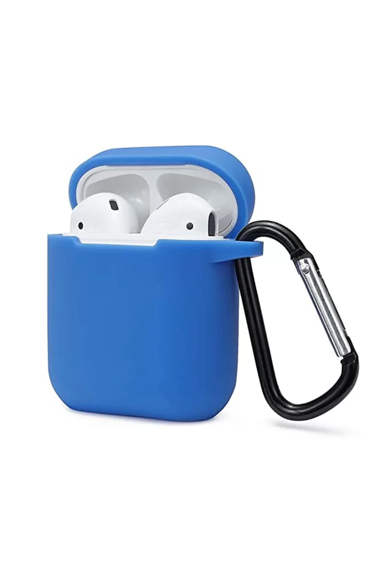 Newface Apple Airpods 2 (2.nesil) Sert Silikon Kılıf - Mavi