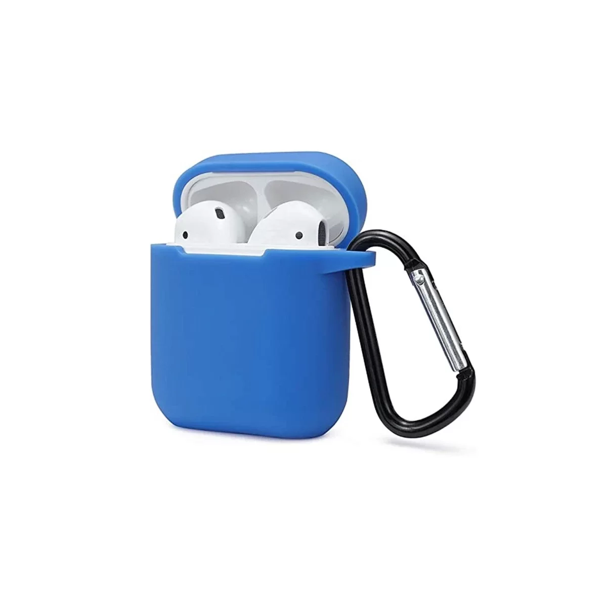 Newface Apple Airpods 2 (2.nesil) Sert Silikon Kılıf - Mavi