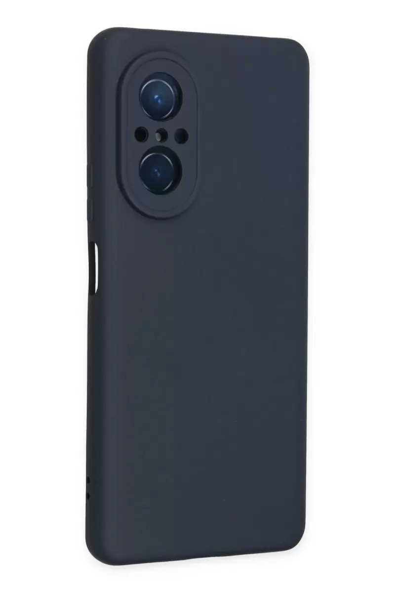 Newface Huawei Nova 9 SE Kılıf Nano içi Kadife Silikon - Lacivert