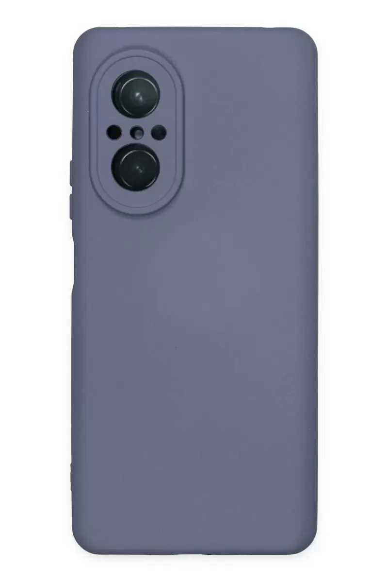 Newface Huawei Nova 9 SE Kılıf Nano içi Kadife Silikon - Gri