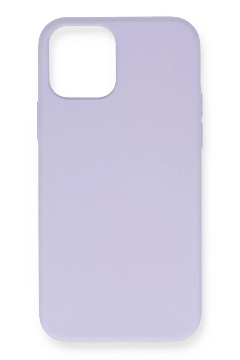 Newface Apple iPhone 12 Pro Max Kılıf Nano içi Kadife Silikon- Lila