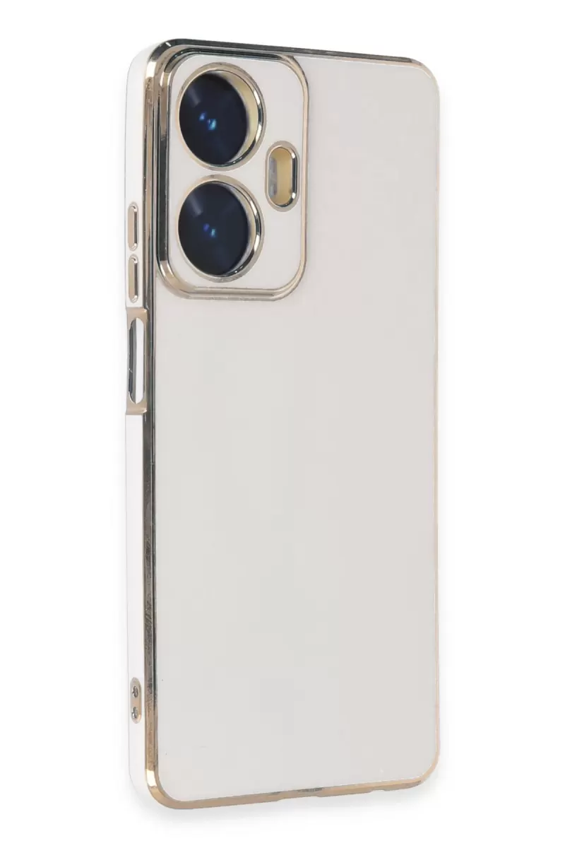Newface Realme C55 Kılıf Volet Silikon - Beyaz