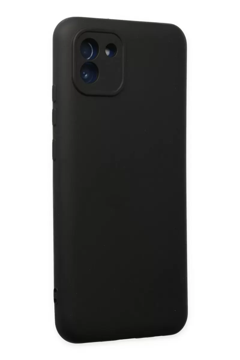 Newface Samsung Galaxy A03 Kılıf Nano içi Kadife Silikon - Siyah