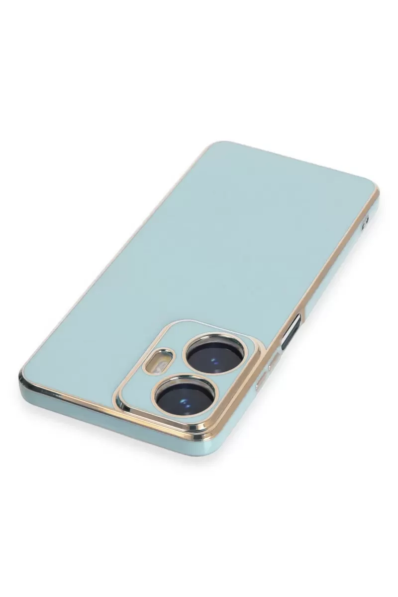Newface Realme C55 Kılıf Volet Silikon - Açık Yeşil