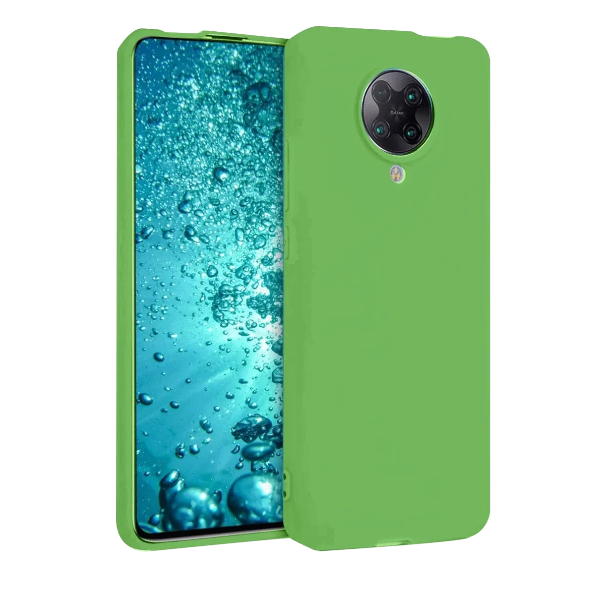 Newface Xiaomi Redmi K30 Pro Kılıf Nano içi Kadife Silikon - Yeşil