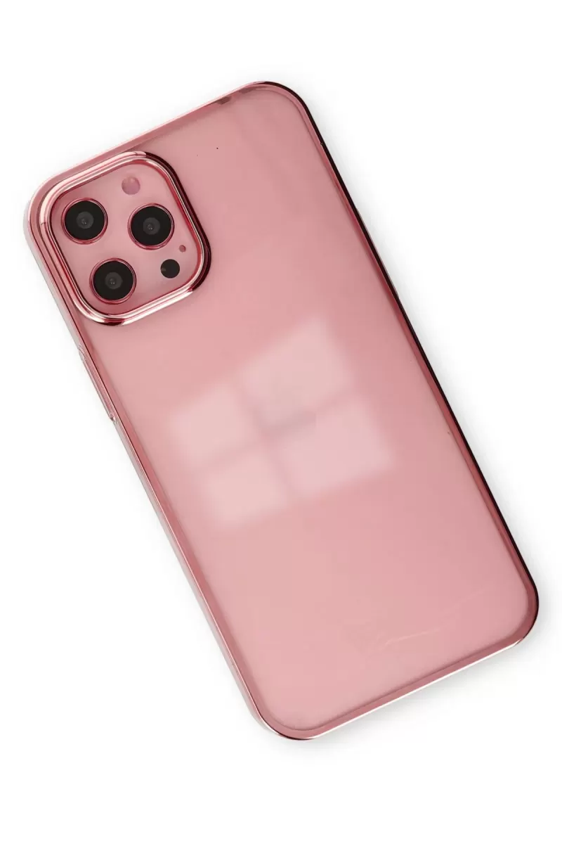 Newface Apple iPhone 12 Pro Max Kılıf Element Silikon - Pembe