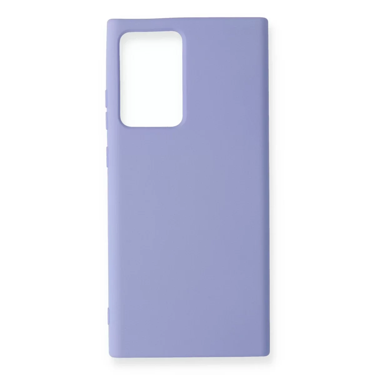 Newface Samsung Galaxy Note 20 Ultra Kılıf Nano içi Kadife Silikon - Lila