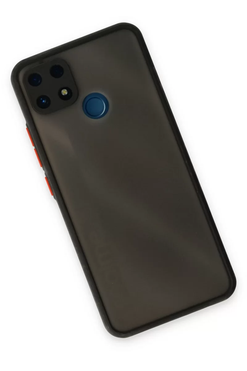 Newface Realme C25 Kılıf Montreal Silikon Kapak - Siyah