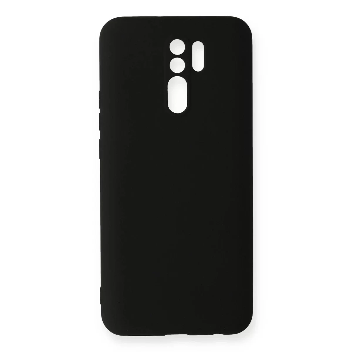 Newface Xiaomi Redmi 9 Kılıf Nano içi Kadife Silikon - Siyah