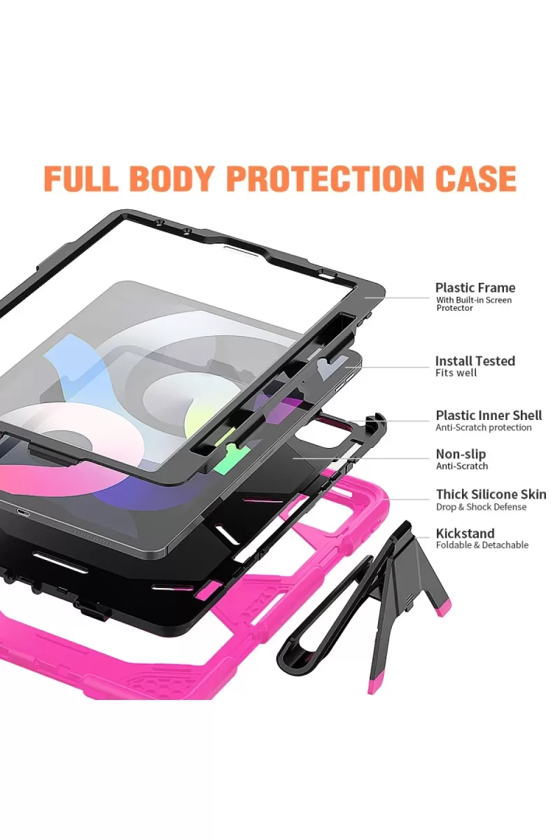 Newface Apple iPad Pro 11 (2020) Kılıf Griffin Tablet Kapak - Pembe