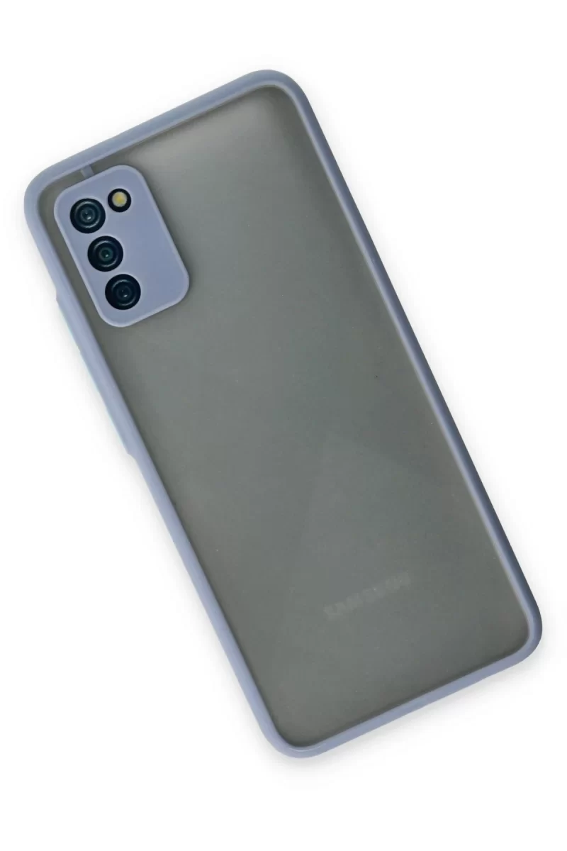 Newface Samsung Galaxy A02S Kılıf Montreal Silikon Kapak - Gri
