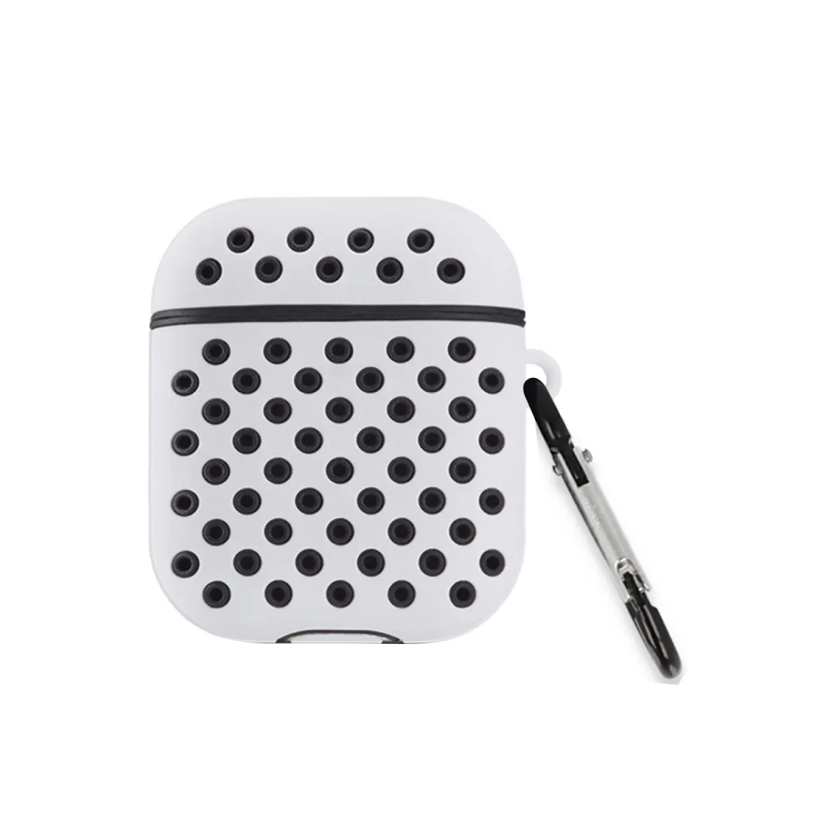 Newface Apple Airpods 2 (2.nesil) Spor Delikli Kılıf - Gri-Siyah