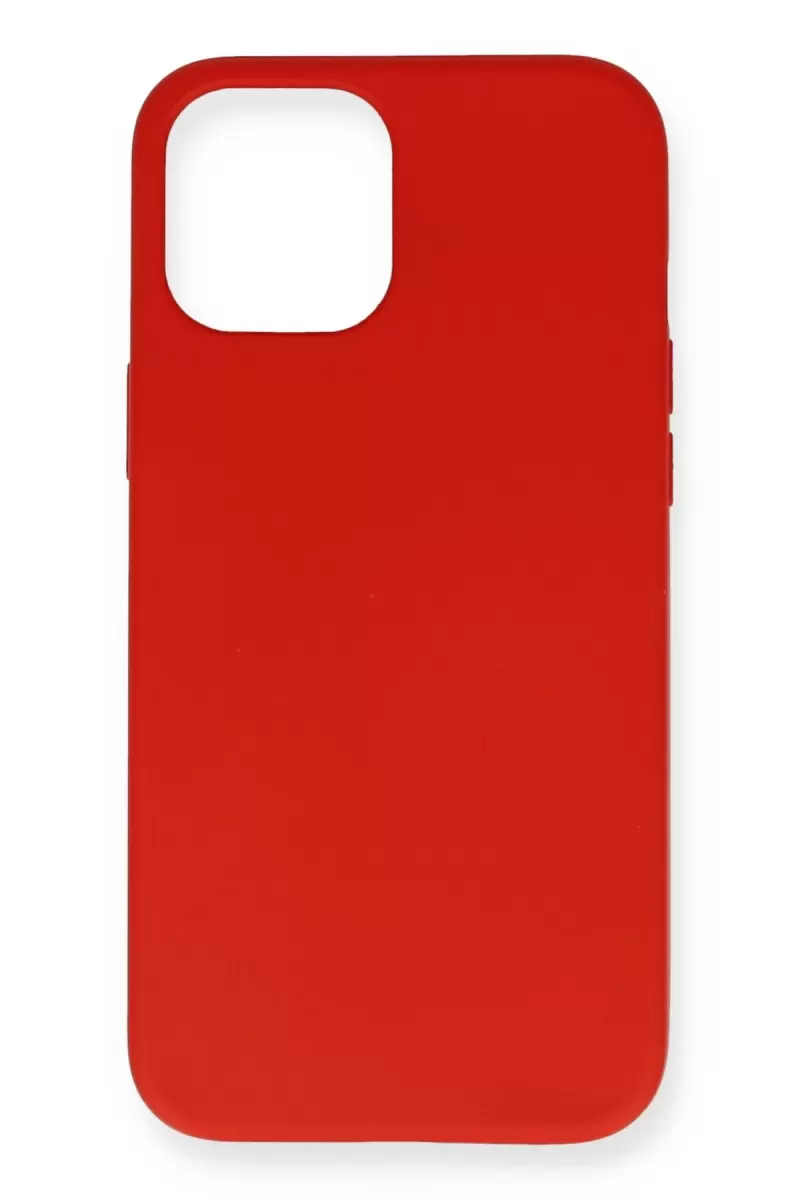 Newface Apple iPhone 12 Mini Kılıf Nano içi Kadife Silikon - Kırmızı