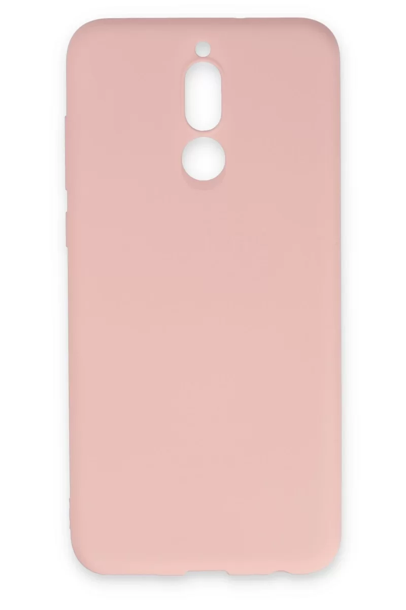 Newface Huawei Mate 10 Lite Kılıf Nano içi Kadife Silikon - Pudra