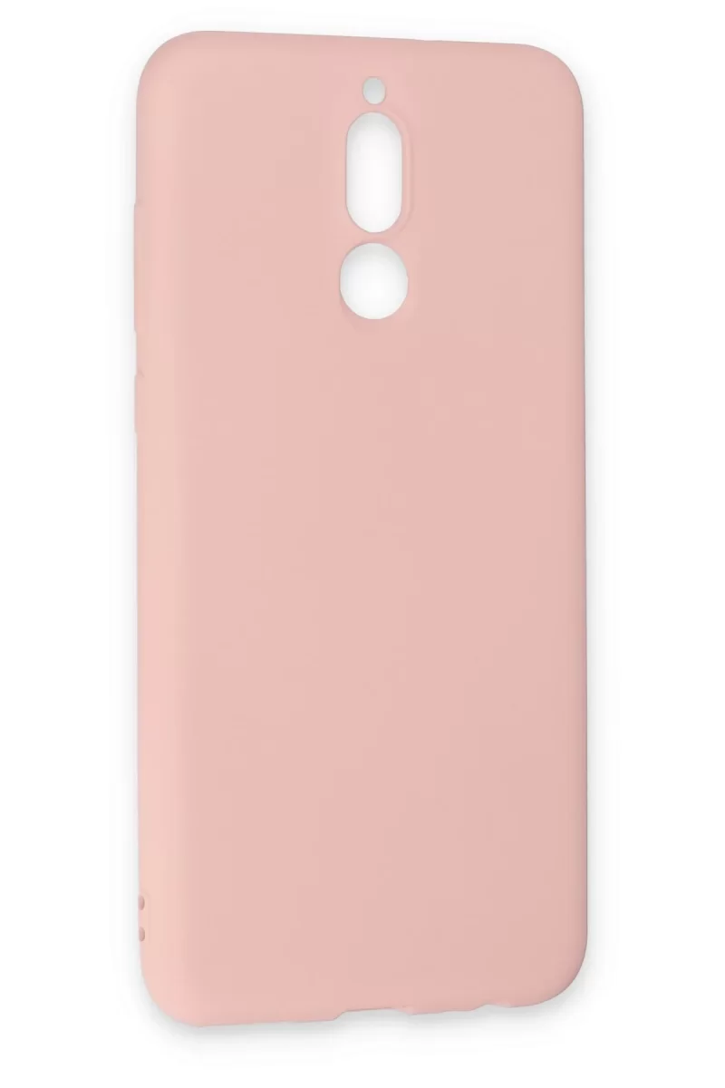 Newface Huawei Mate 10 Lite Kılıf Nano içi Kadife Silikon - Pudra