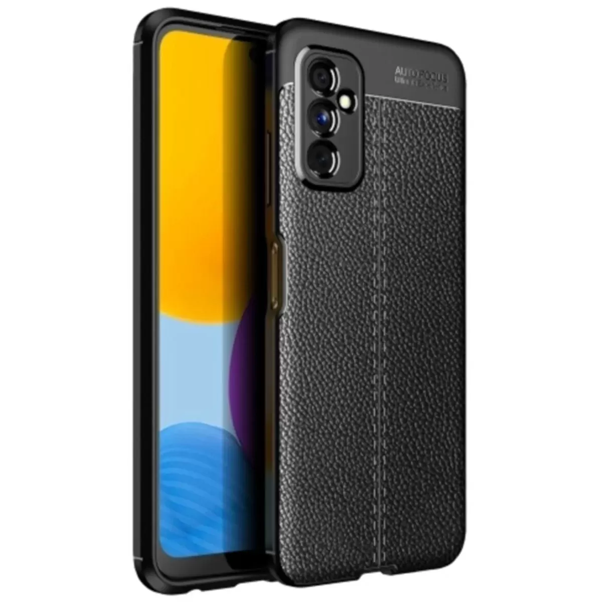 Newface Samsung Galaxy M52 5G Kılıf Auto Focus Kapak - Siyah