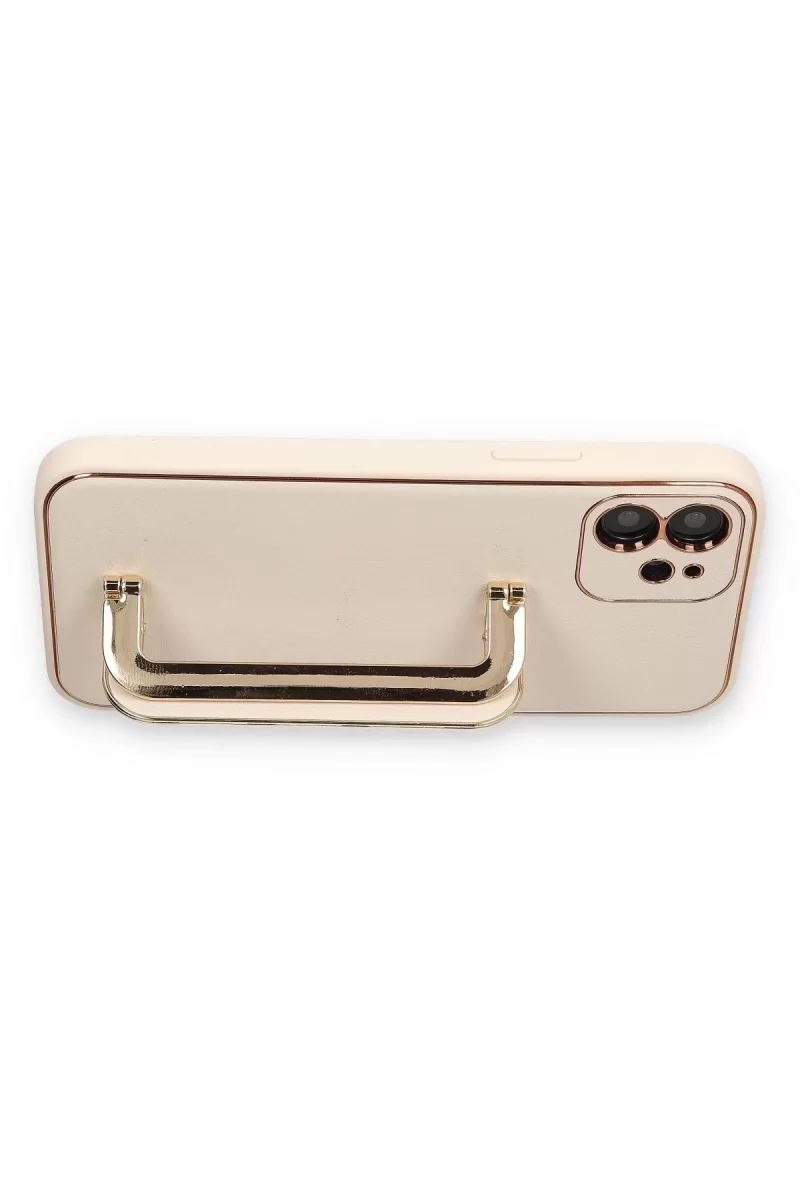 Newface Apple iPhone 12 Kılıf Coco Elit Kapak - Gold