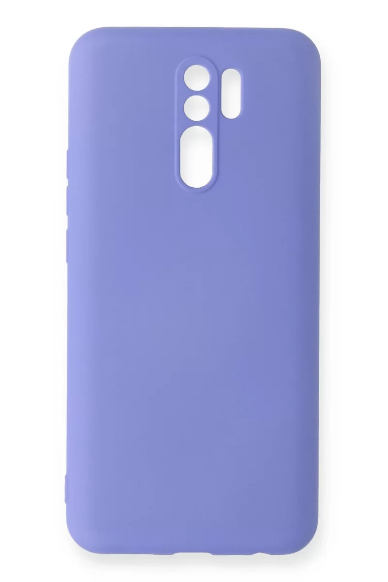 Newface Xiaomi Redmi 9 Kılıf Nano içi Kadife Silikon - Lila