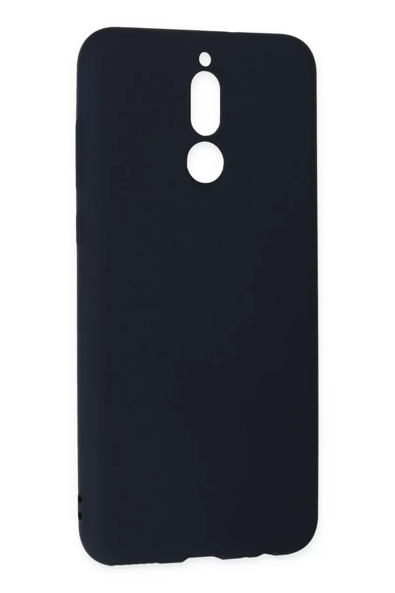 Newface Huawei Mate 10 Lite Kılıf Nano içi Kadife Silikon - Lacivert