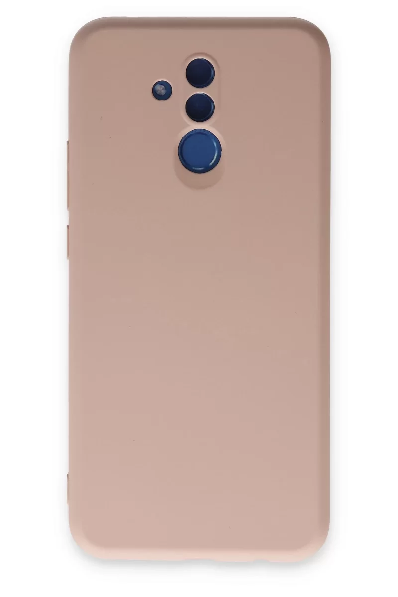 Newface Huawei Mate 20 Lite Kılıf Nano içi Kadife Silikon - Pudra