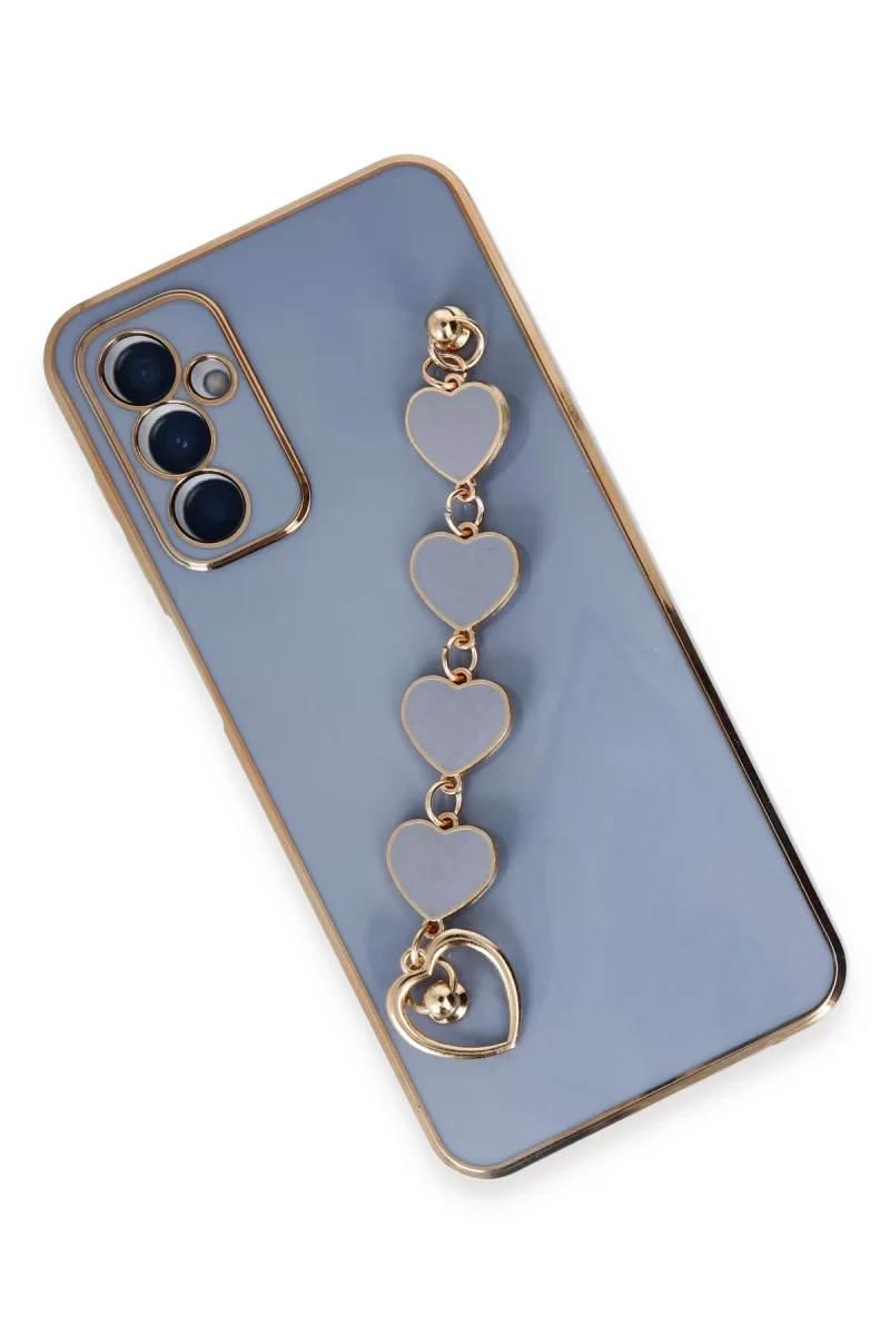 Newface Samsung Galaxy A14 4G Kılıf Esila Silikon - Gri