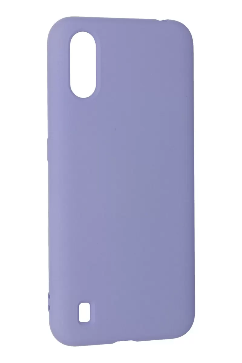 Newface Samsung Galaxy A01 Kılıf Nano içi Kadife Silikon - Lila